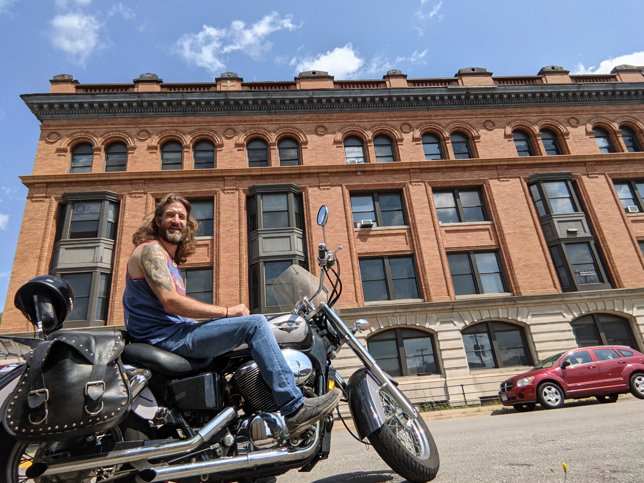 Brian on motorcycle