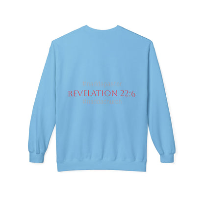 NADDA THETRUTHMANSHOW.COM Unisex Fleece Crewneck Sweatshirt Revelation 22:6