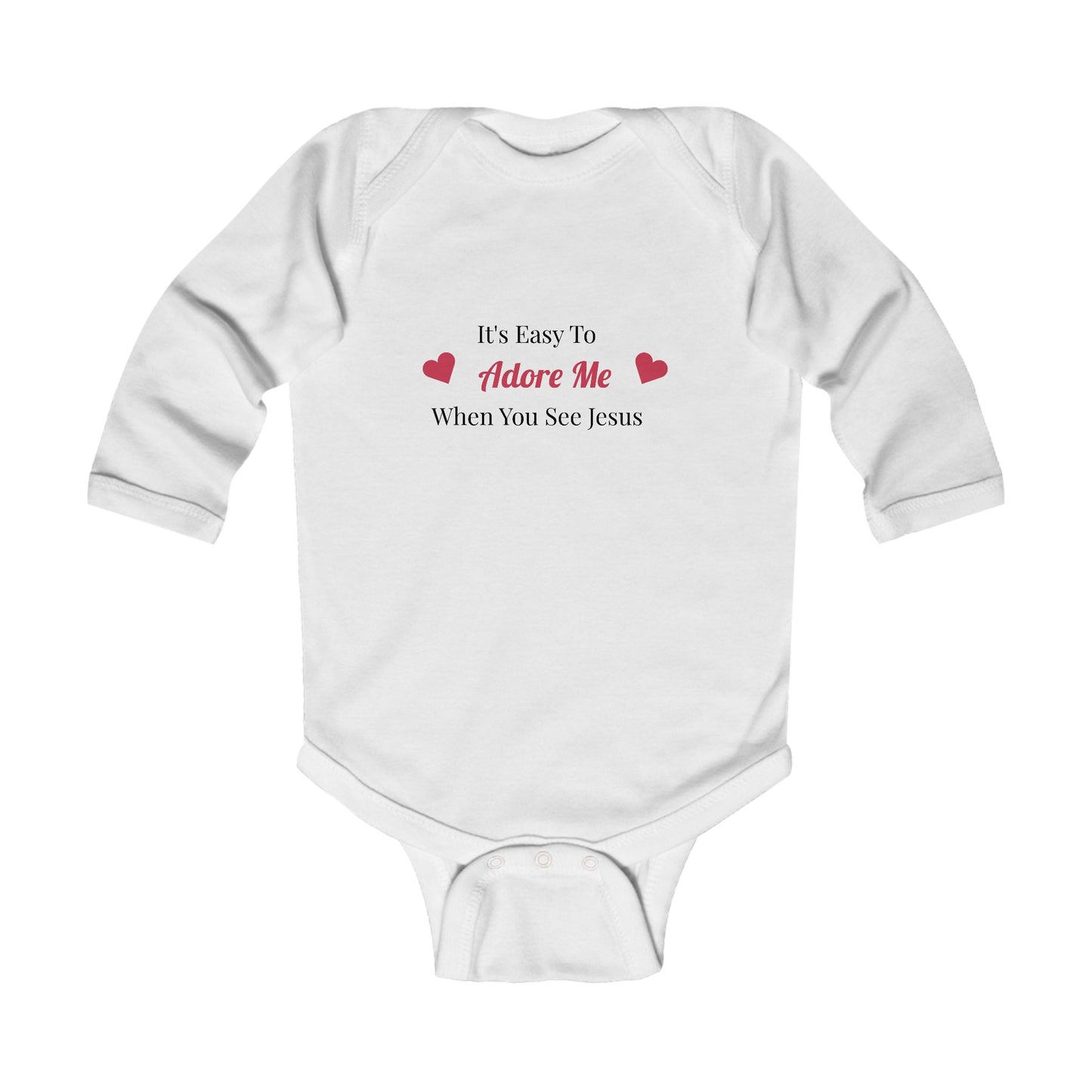 Adore Me Infant Long Sleeve Bodysuit - Cute Christian Baby Apparel