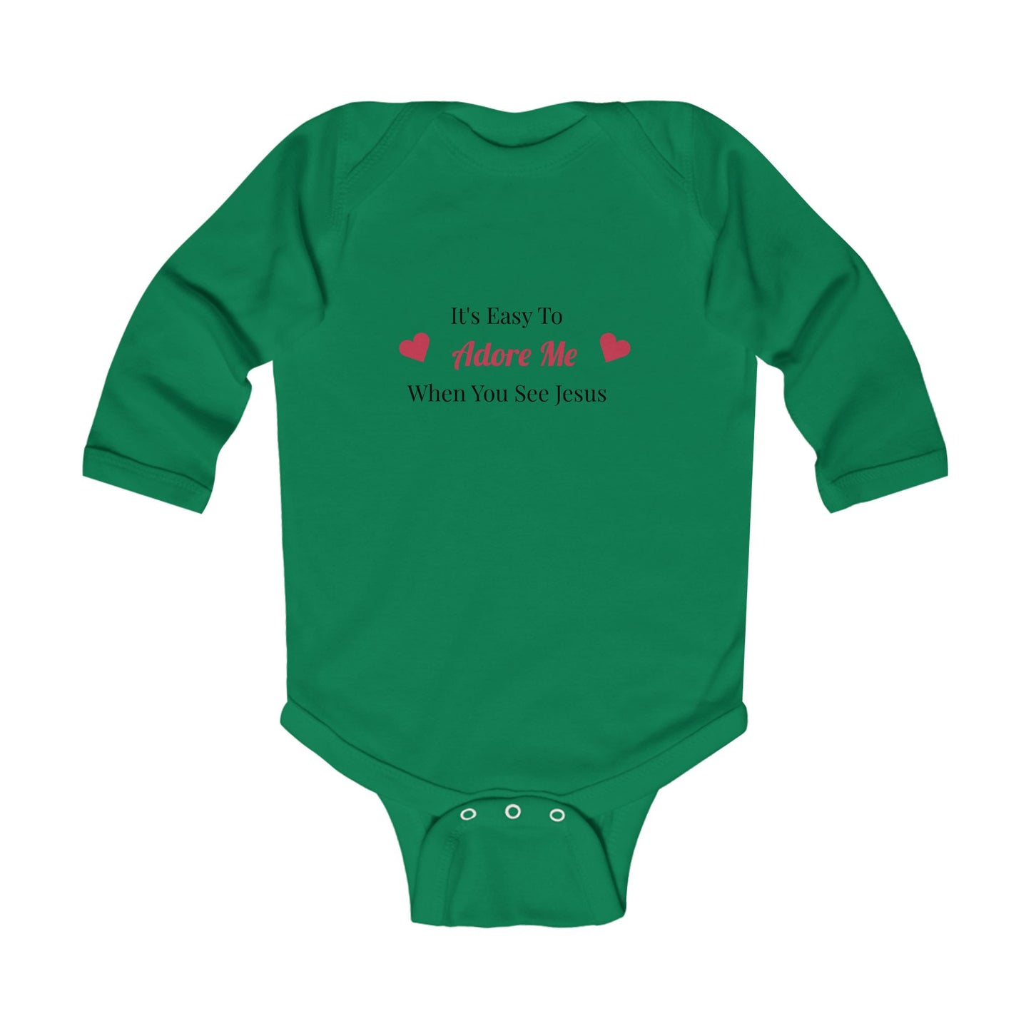 Adore Me Infant Long Sleeve Bodysuit - Cute Christian Baby Apparel