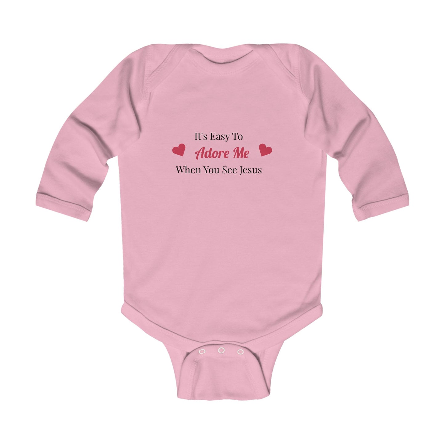 Adore Me Infant Long Sleeve Bodysuit - Cute Christian Baby Apparel