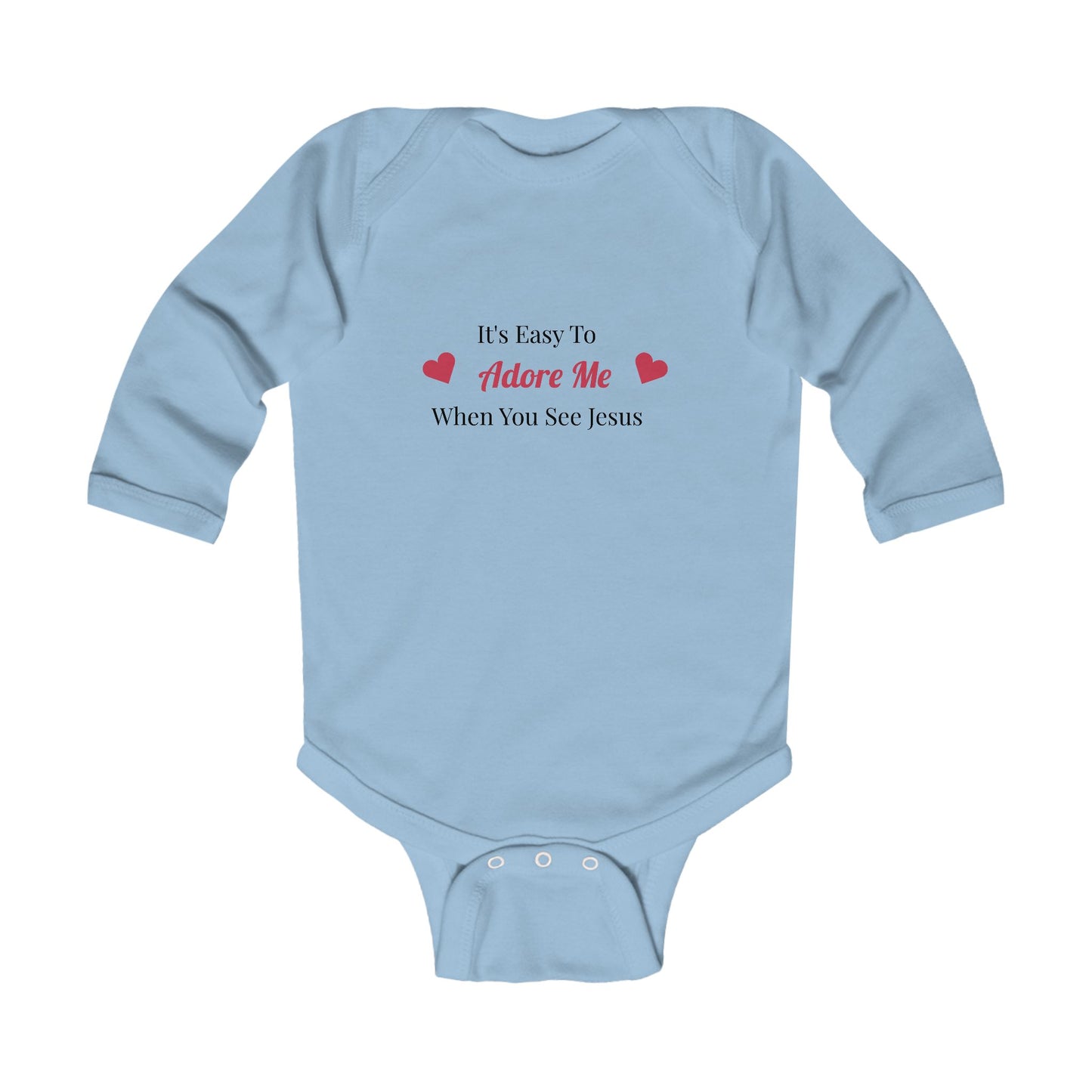 Adore Me Infant Long Sleeve Bodysuit - Cute Christian Baby Apparel