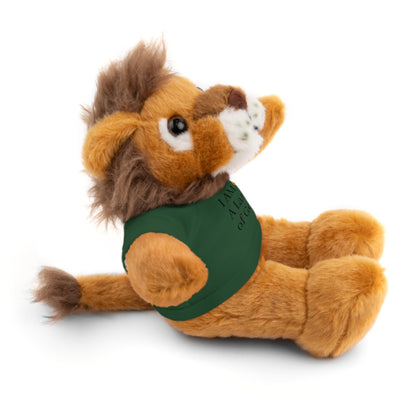 Faith-Inspired Stuffed Lion Toy with T-Shirt - 'I Am A Lamb of God'