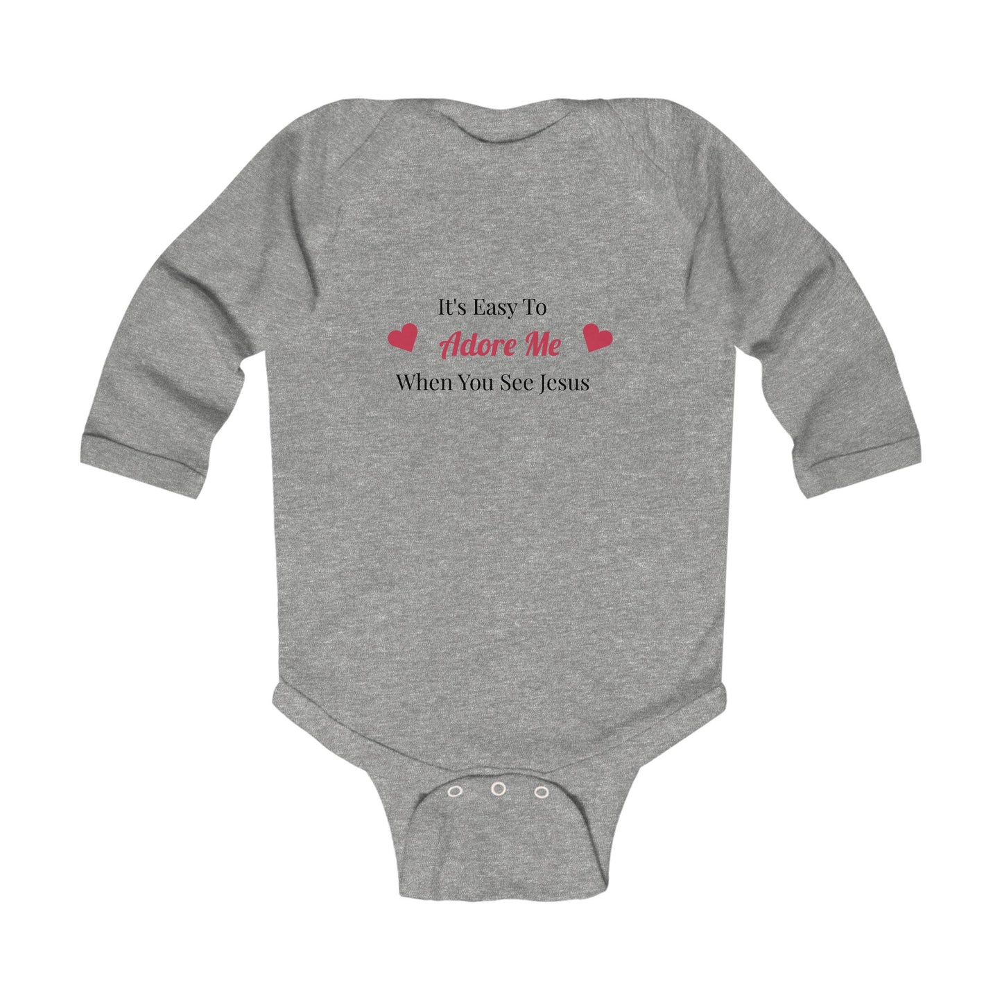 Adore Me Infant Long Sleeve Bodysuit - Cute Christian Baby Apparel