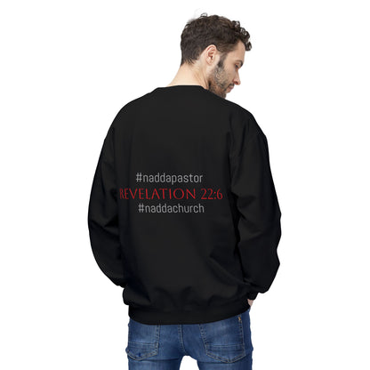 NADDA THETRUTHMANSHOW.COM Unisex Fleece Crewneck Sweatshirt Revelation 22:6