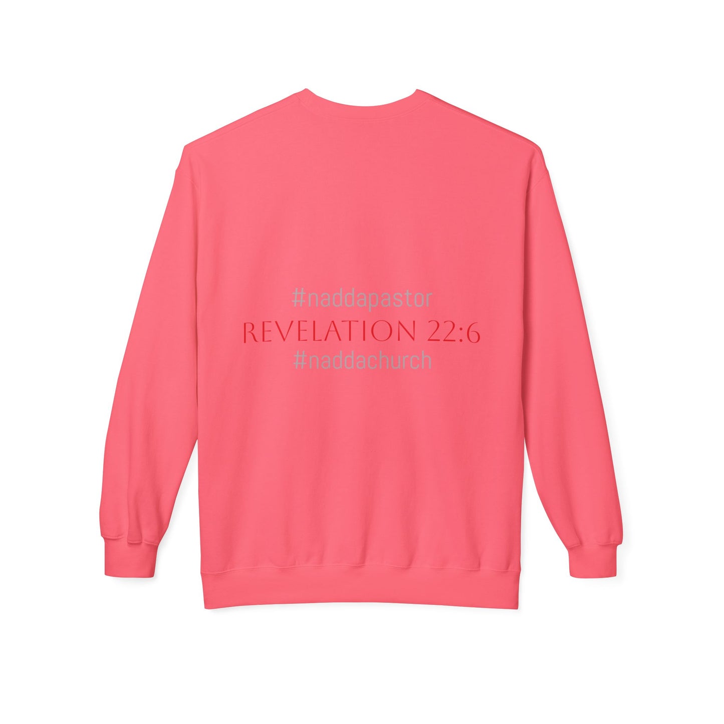 NADDA THETRUTHMANSHOW.COM Unisex Fleece Crewneck Sweatshirt Revelation 22:6