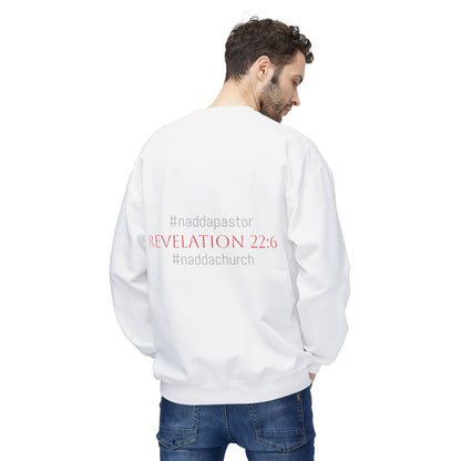 NADDA THETRUTHMANSHOW.COM Unisex Fleece Crewneck Sweatshirt Revelation 22:6