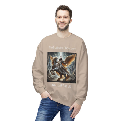 NADDA THETRUTHMANSHOW.COM Unisex Fleece Crewneck Sweatshirt Revelation 22:6