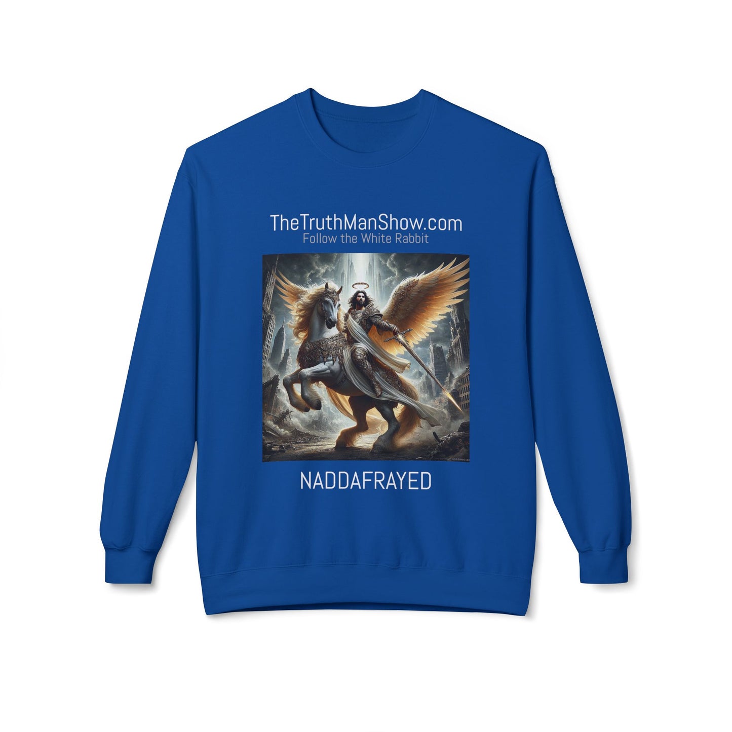 NADDA THETRUTHMANSHOW.COM Unisex Fleece Crewneck Sweatshirt Revelation 22:6