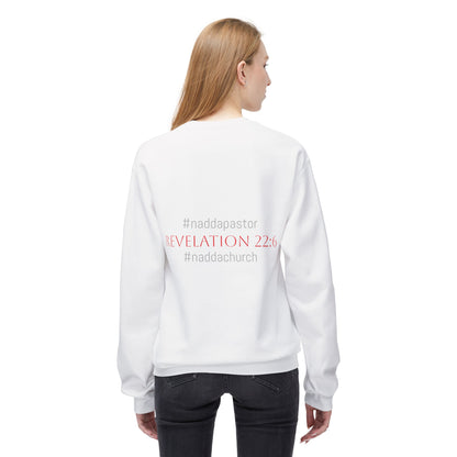 NADDA THETRUTHMANSHOW.COM Unisex Fleece Crewneck Sweatshirt Revelation 22:6