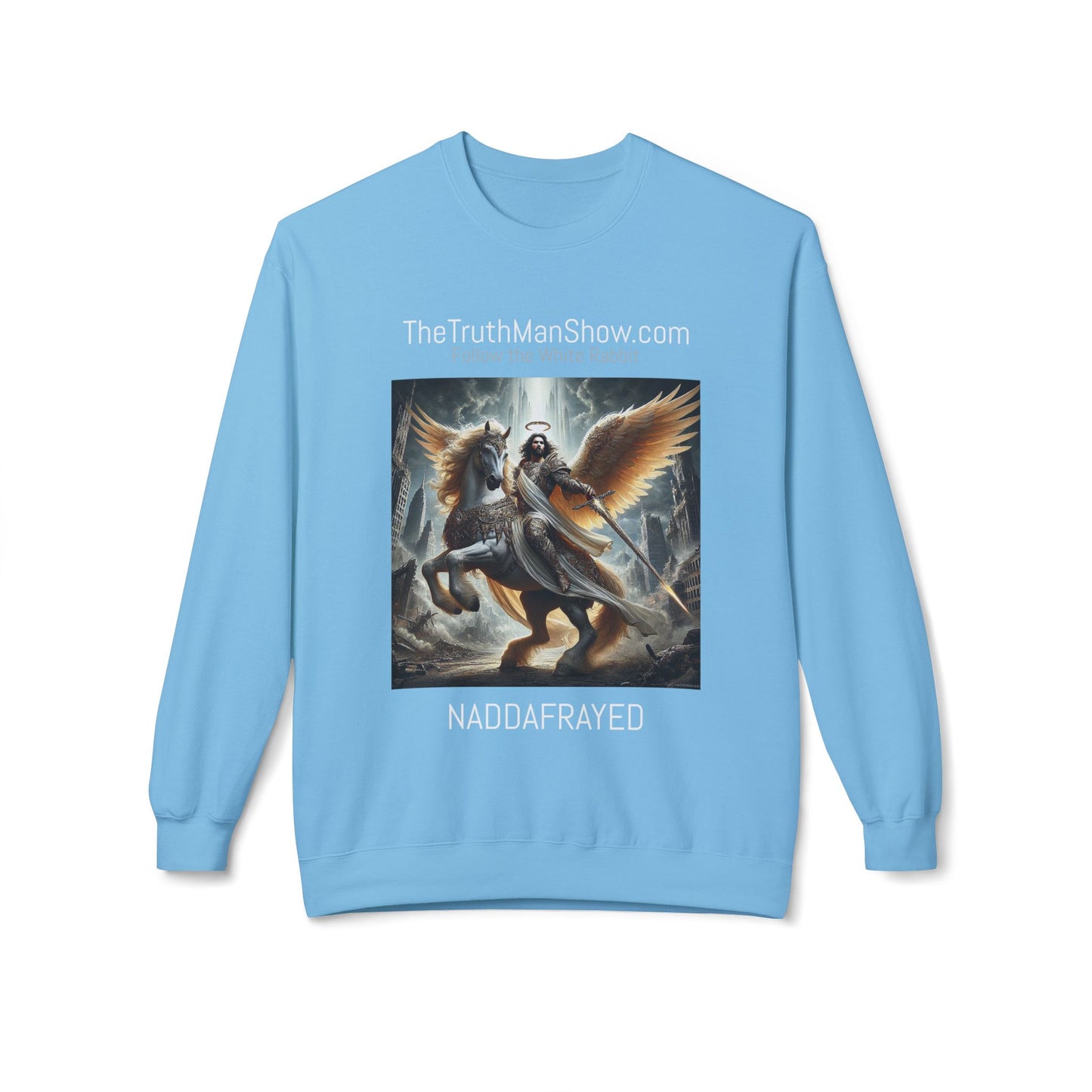 NADDA THETRUTHMANSHOW.COM Unisex Fleece Crewneck Sweatshirt Revelation 22:6